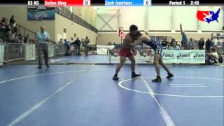 Cullen King Vs. Zach Isenhour At 2013 Asics University Nationals - Gr