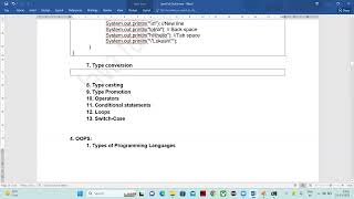 10 java full stack Data types (Double and Float) 25 03 2023