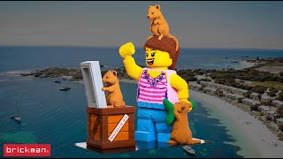 Building our LEGO® Brick Quokka  Minifig for the Perth LEGO Store