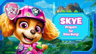 pups assembled skye reports dino duty paw patrol compilation