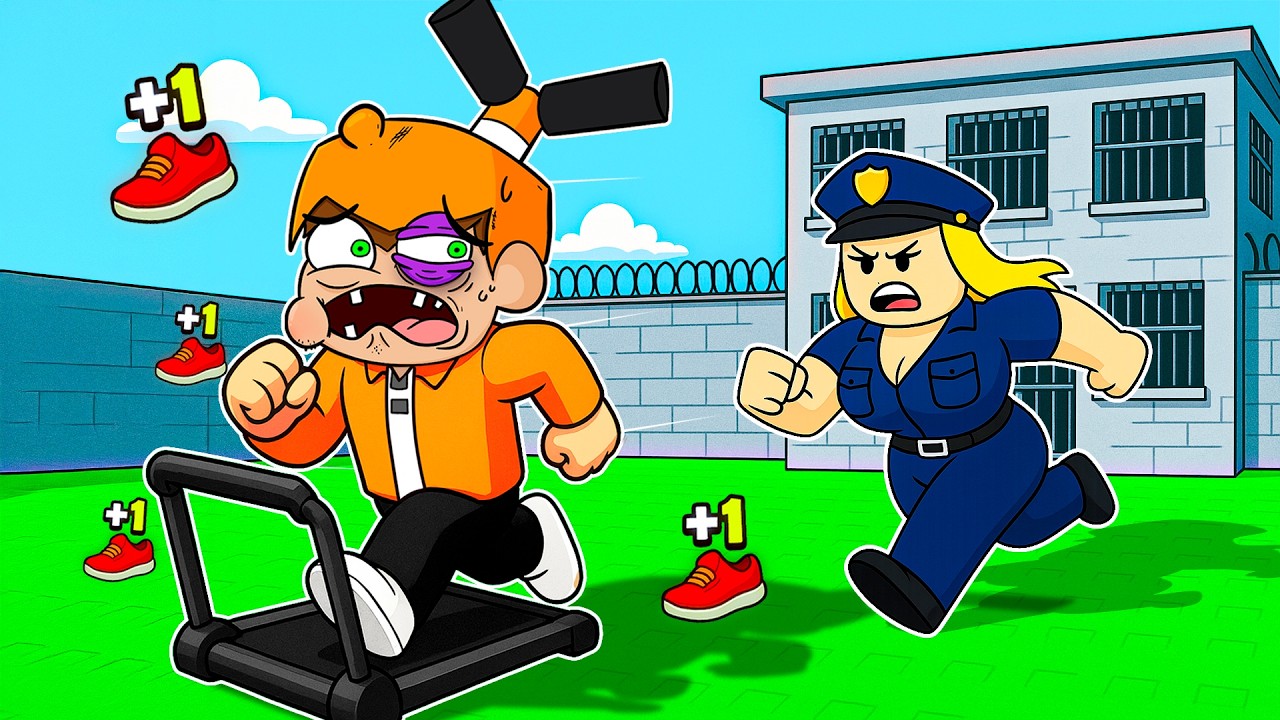 +1 VELOCIDAD por SEGUNDO para ESCAPAR de la PRISIóN en ROBLOX...