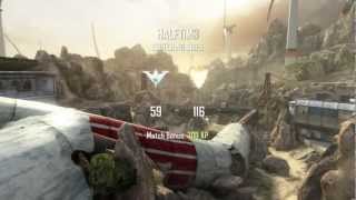 Black Ops 2:  Random Cross Map Combat Axe Kill on Turbine - Across the Map - Multiplayer Gameplay