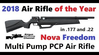 Nova Freedom Air Rifle Review (Air Rifle of the Year 2018) Built in PCP Pump! Part #1