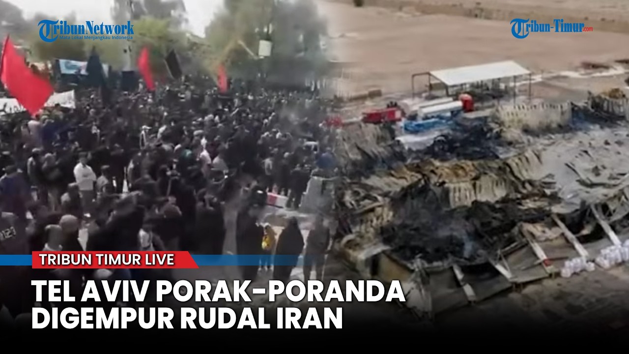 🔴Iran Bombardir Israel, Warga Tel Aviv Lari ke Bunker