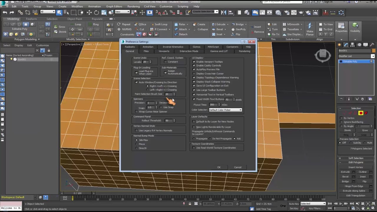 3d max 2016| الدرس 21 | Editable poly part 4 - YouTube