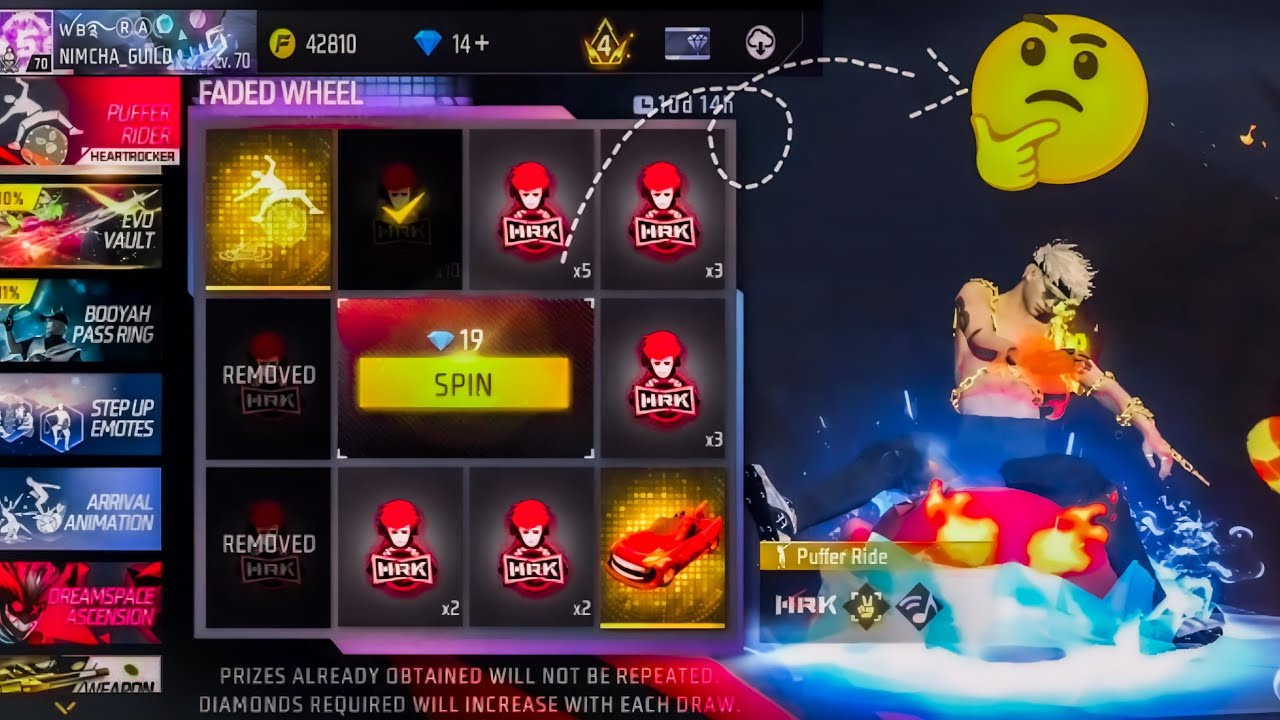 Unlocking the New Faded Wheel Emote in Free Fire!