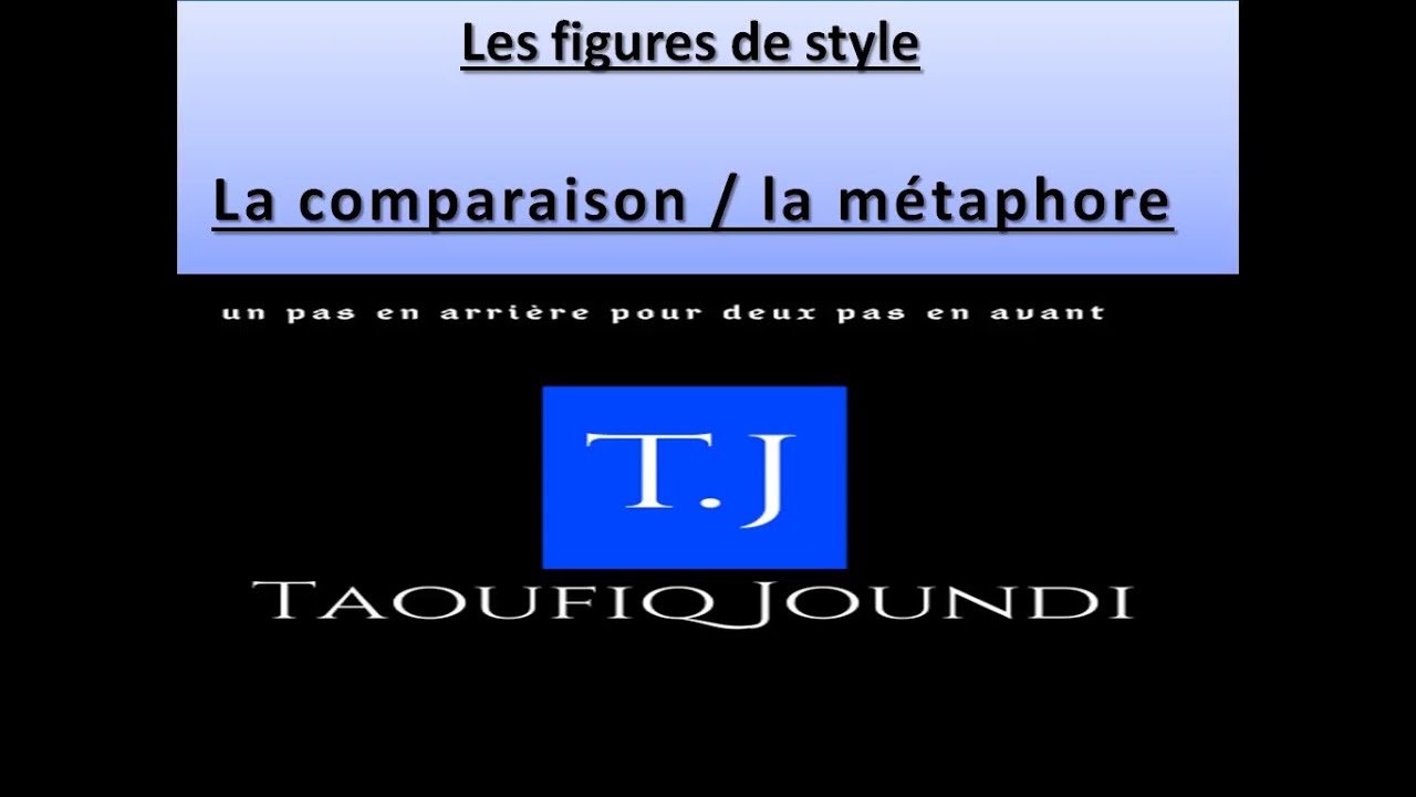 Les figures de style : la comparaison / la métaphore - YouTube