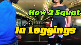 How Pee African Girl Triessquats On Tightest Leggings Ever