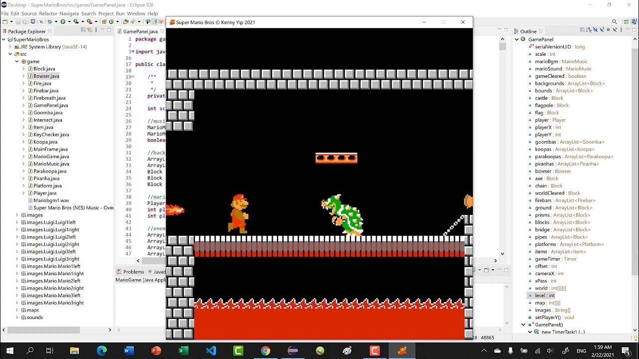 Super Mario Bros in Java - Days 13-14: World 1-4 Complete - YouTube