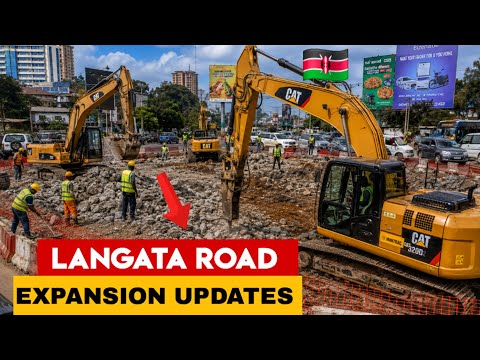 LANG’ATA ROAD IS GETTING A MAKEOVER! 🇰🇪 | Latest Construction Update