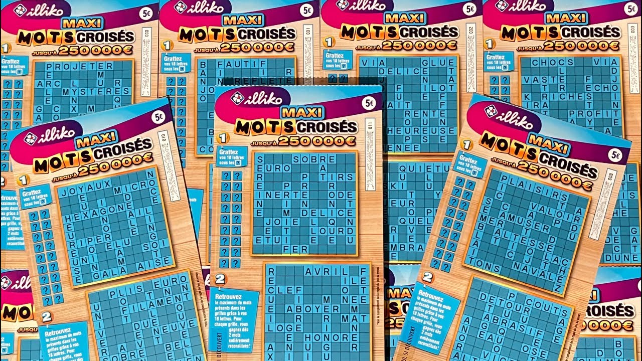 LIVE CARNET DE MAXI MOTS CROISÉS !! 60 tickets !! 300€ de mise !!