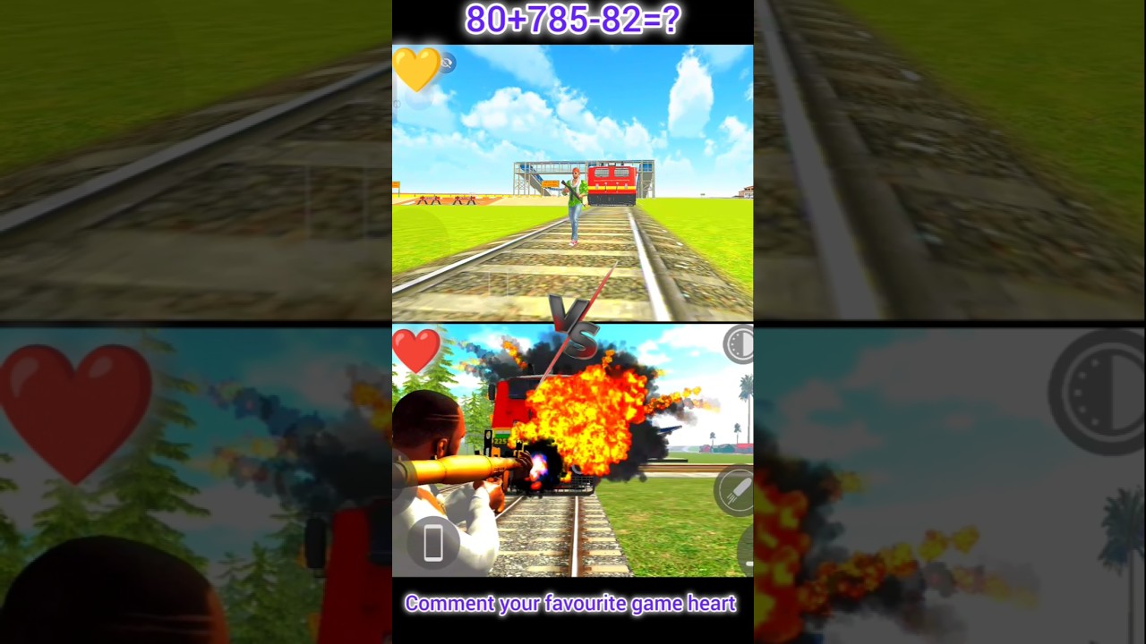 GTA/Indian bikes driving | Franklin train blast 😰