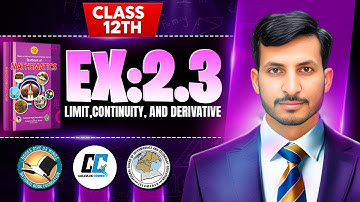 Exercise 2.3 Class 12 maths || NBF New Book 2025 || ex 2.3 Class 12 maths NBF || by Calculus Corner