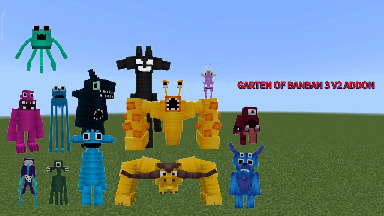Garten of Banban 3 V2 Update addon for minecraft (MCPE) - YouTube