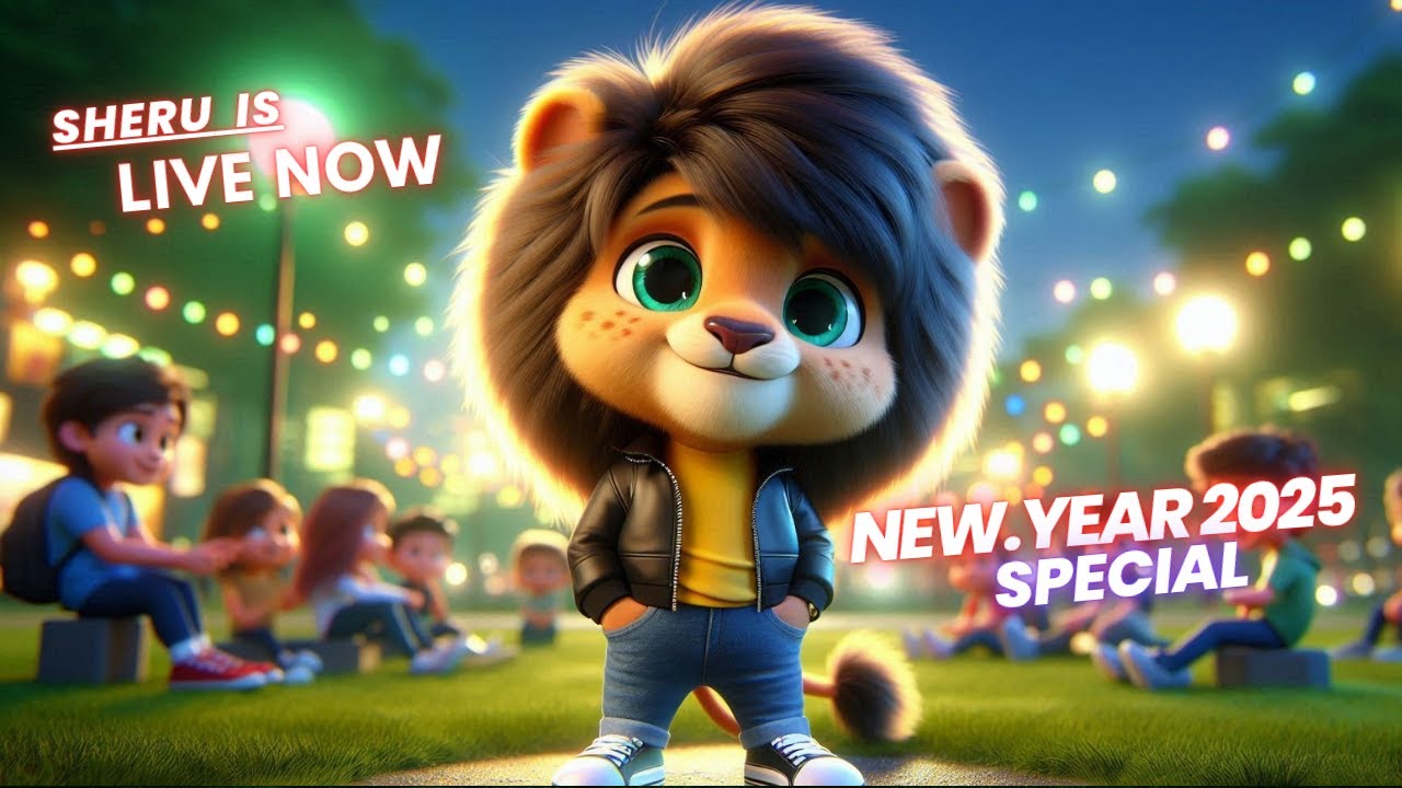 AaruAI Creations Live Happy New Year 2025 cartoon sheru cartoonvideo aaruai-creations-live-happy-new-year-2025-cartoon-sheru-cartoonvideo