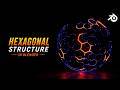 Hexagonal Structure in Blender #blender #geometrynodes