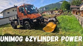 Unimog U400 6 Zylinder Power Beim Mulchen Mit Müthing Mu-L 250