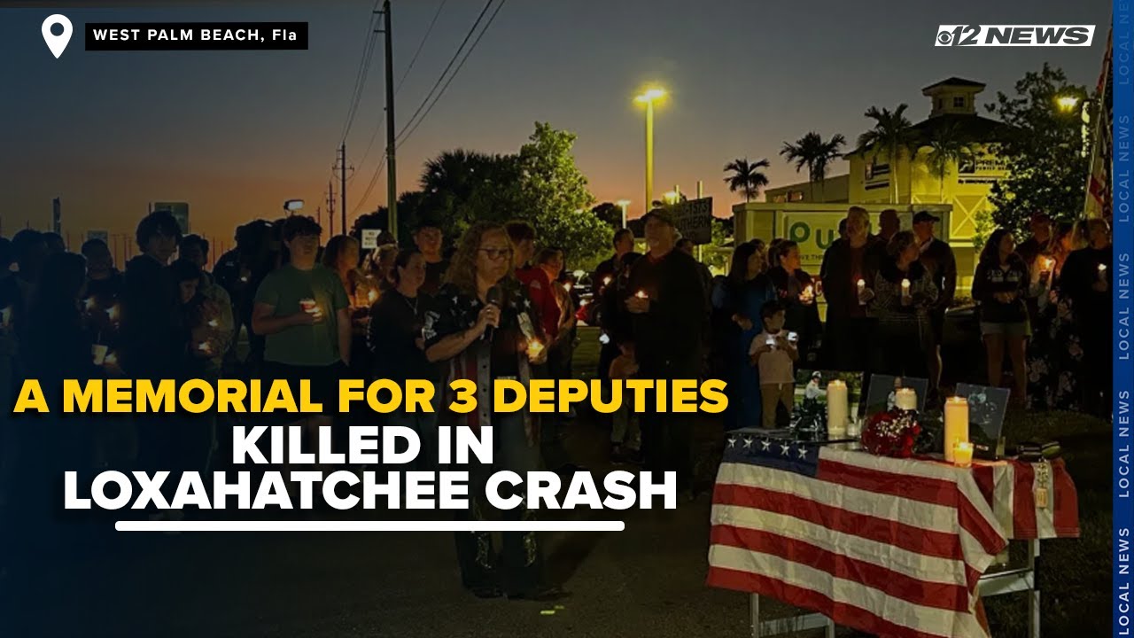 Memorial set for three PBSO deputies killed in Loxahatchee crash - YouTube