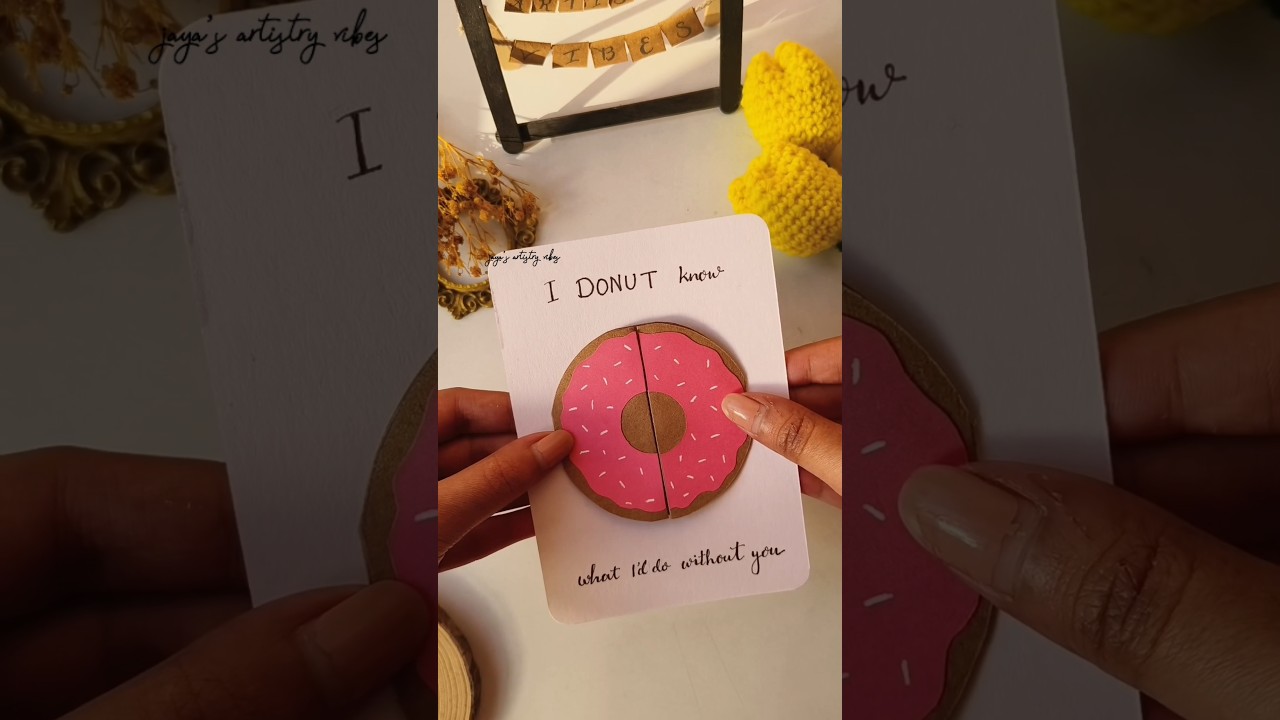 DIY Donut Photo Card 🍩 