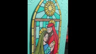 Stampin' Up! Gentle Peace with Iridescent Ice Embossing greeting card