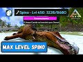 MAX LEVEL SPINO TAMING!! |ARK SURVIVAL EVOLVED MOBILE (domando Spino level máximo)