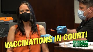 The People s Court Vaccination Clinic in Cobb - July 8 2021