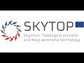 Skytop project eu skyrmiontopological insulator and weyl semimetal technology