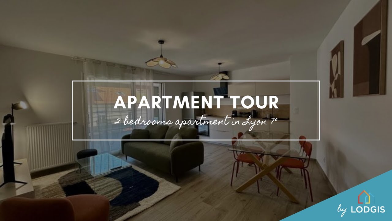 ✅ Location meublée à Lyon 7° ✨ 3 pièces (61.7m²) en vidéo 🔎 Réf. 3L726319