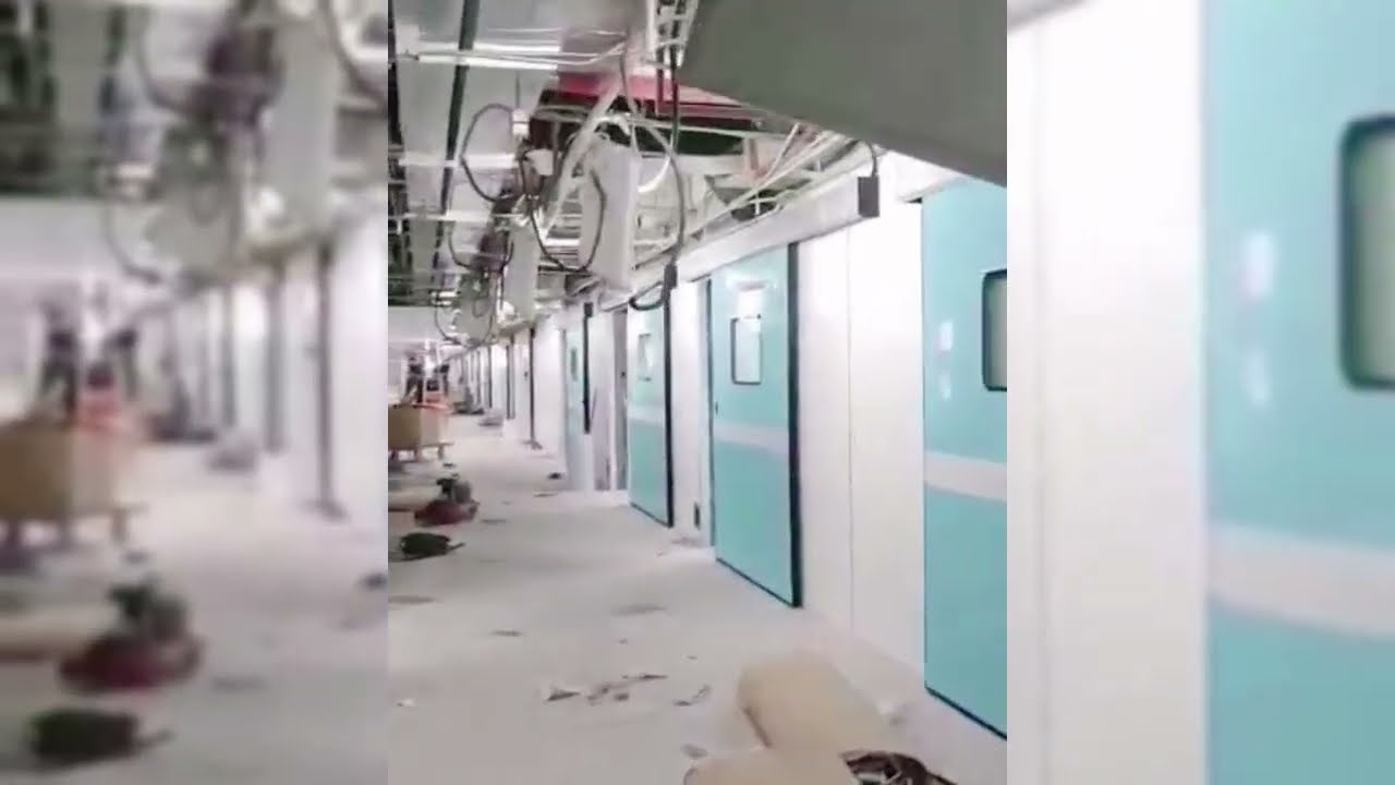 Hospital automatic door installation site