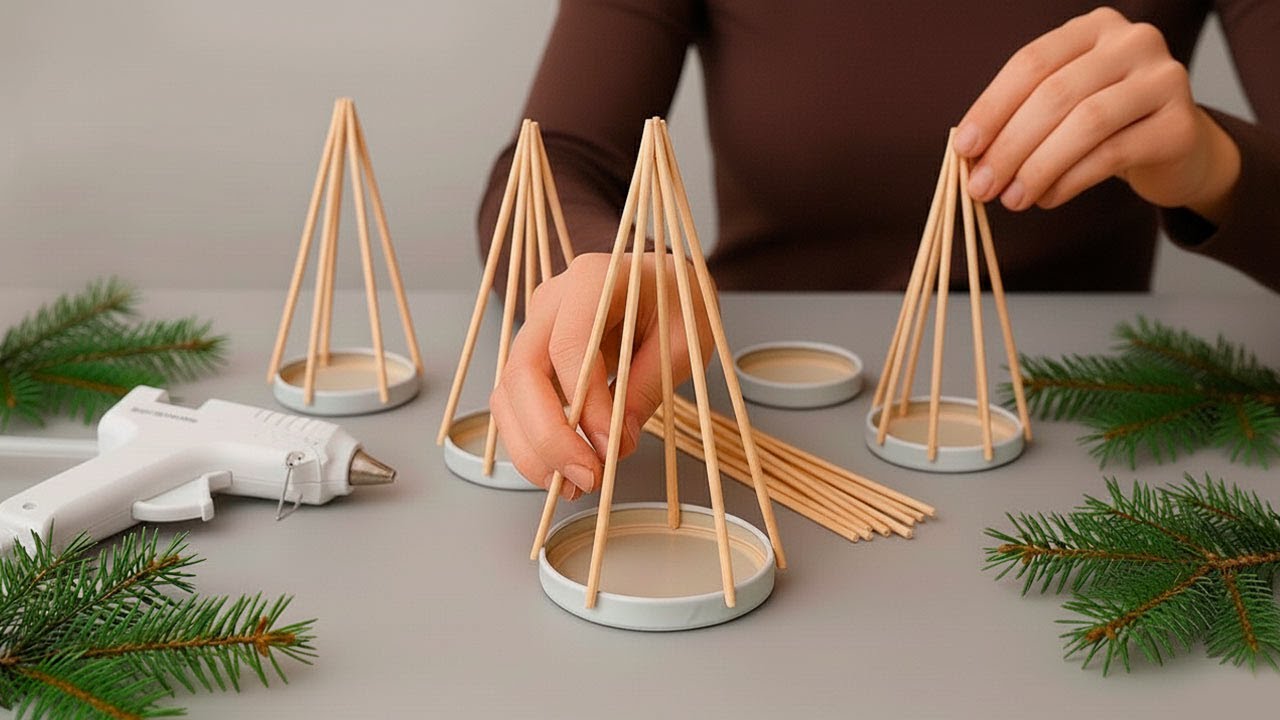 How Beautiful!!! 😍 Genius IDEA made from Ordinary Bottle Caps and Wooden Sticks!