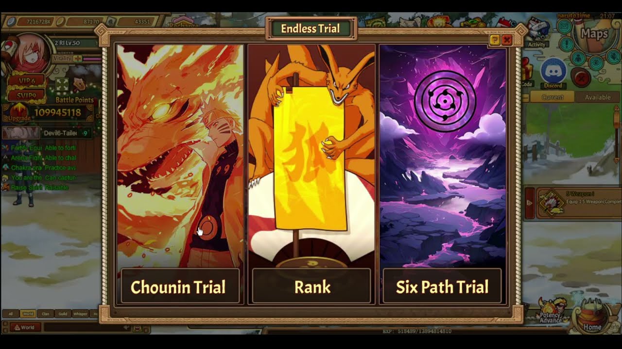 New event ''Konoha Village Fest'' + Endless Trial #48 (11/02/26) (Ninja World Online/Ninja Online)