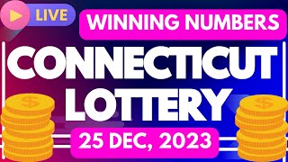 Connecticut Night Lottery Draw Results - Dec 25, 2023 - Play 3 - Play 4 - Cash 5 - Lotto - Powerball