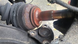 the easiest way to remove dodge promaster cv axle without a helper by THE EASIEST WAY TO FIX 1,656 views 8 months ago 3 minutes, 12 seconds