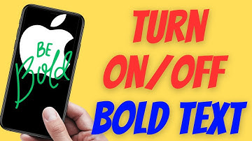 How to Enable or Disable Bold Text on iPhone or iPad (iOS)