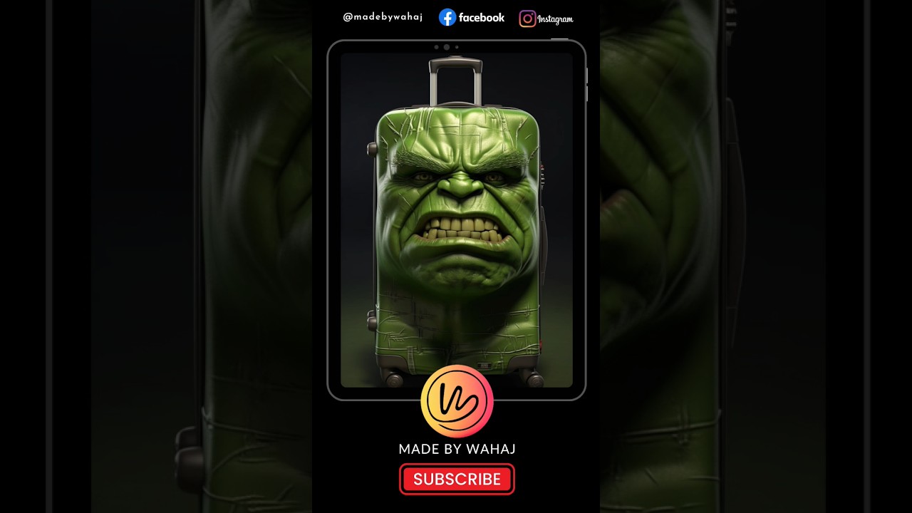 Using Midjourney AI Art 2023 - Marvel Characters Suitcase 