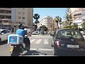 Driving from Torremolinos to Mijas Riviera del Sol, Andalucia,Spain
