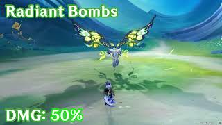 Radiant Moonfly - All Attacks and Animations (Genshin Impact)