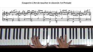 Couperin L'Art de toucher le clavecin 1st Prelude Piano Tutorial