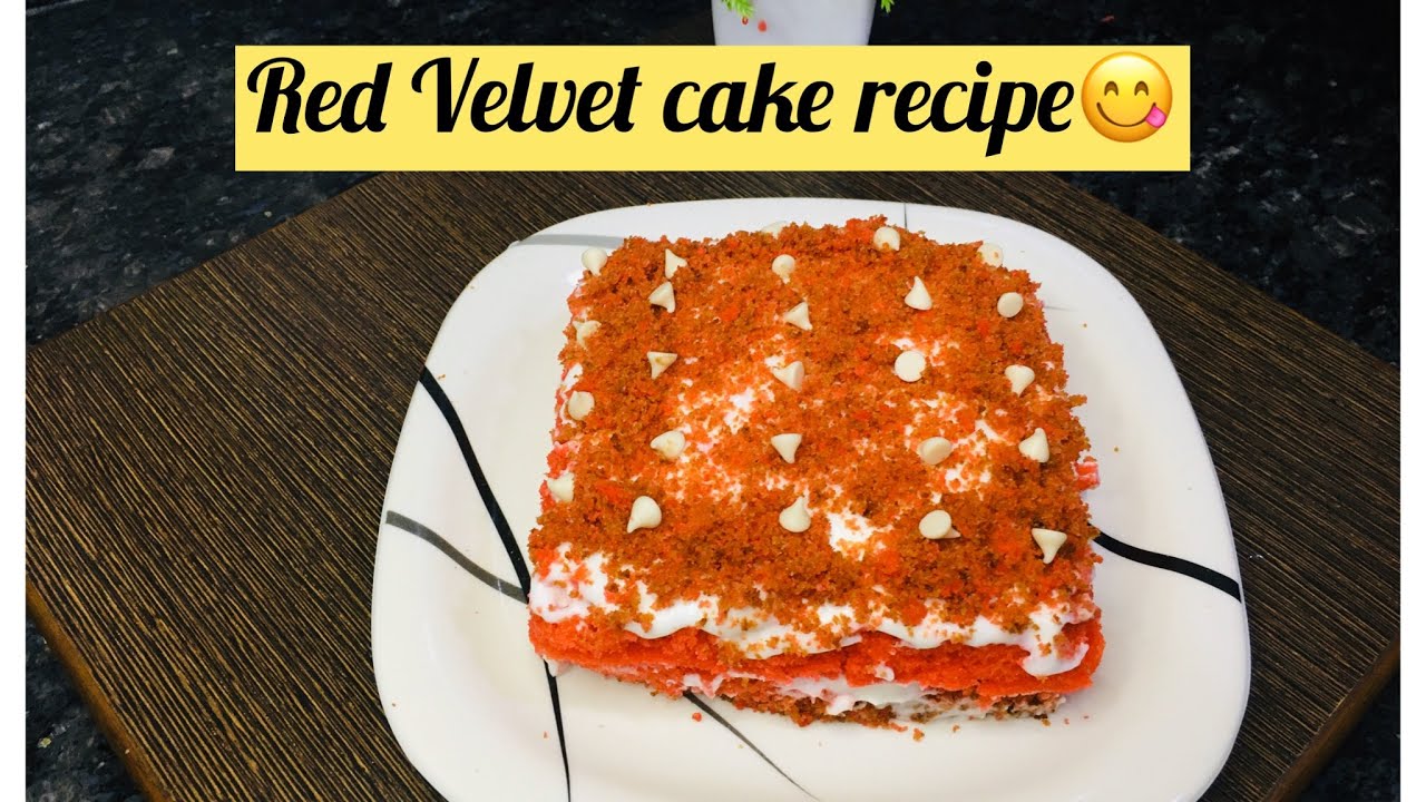 Red Velvet cake recipe in easy way No eggs, No oven Eggless cake