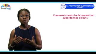 La proposition subordonnée de but 1/2