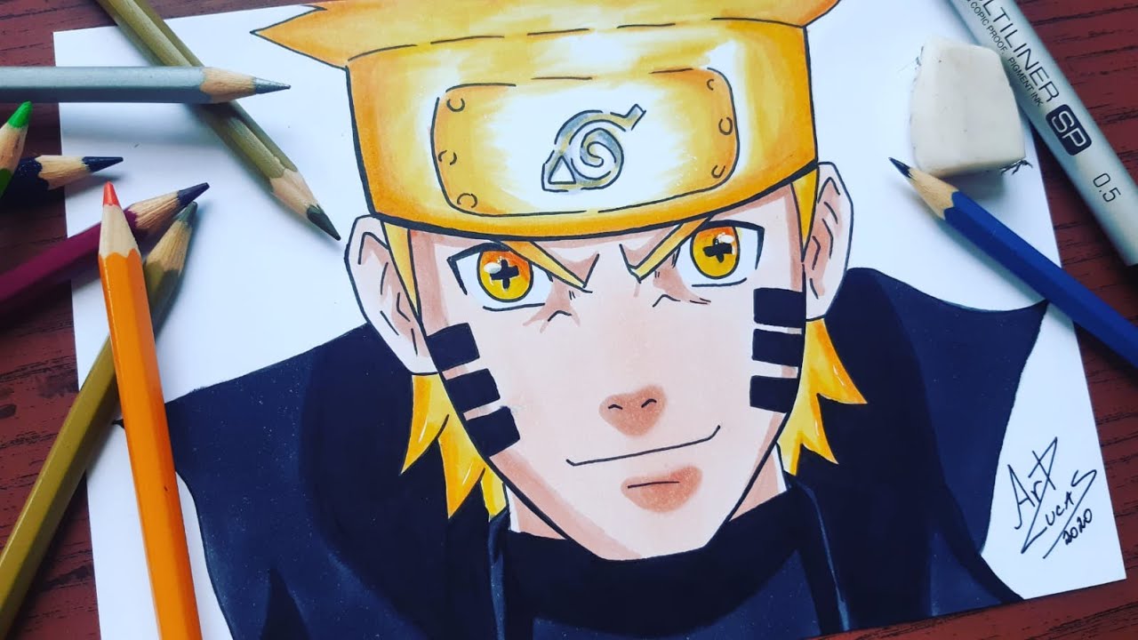 Como Desenhar o Naruto ( Shippuden)