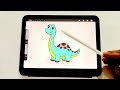 How to Draw a Cute Dinosaur 🦕 | Easy Drawing for Kids Step by Step