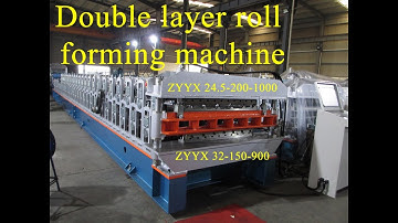 [Roofing sheet double layer forming machine]: Double layer roll forming machine | Zhongyuan 2022