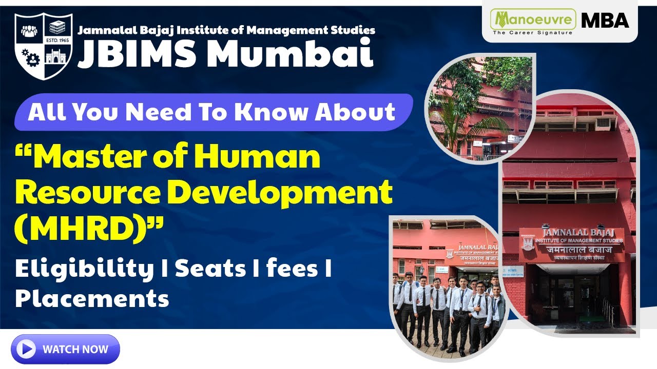 JBIMS MHRD Program Master Of Human Resource Development Eligibility