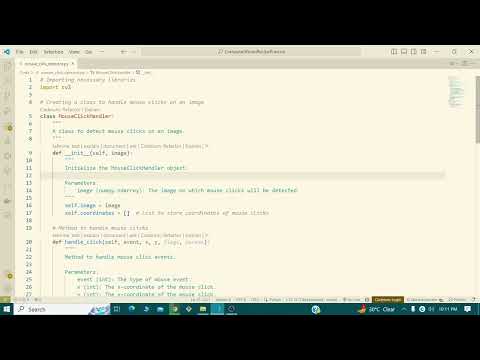 Mouse Click Detection With OpenCV | OOP Approach| Codingna