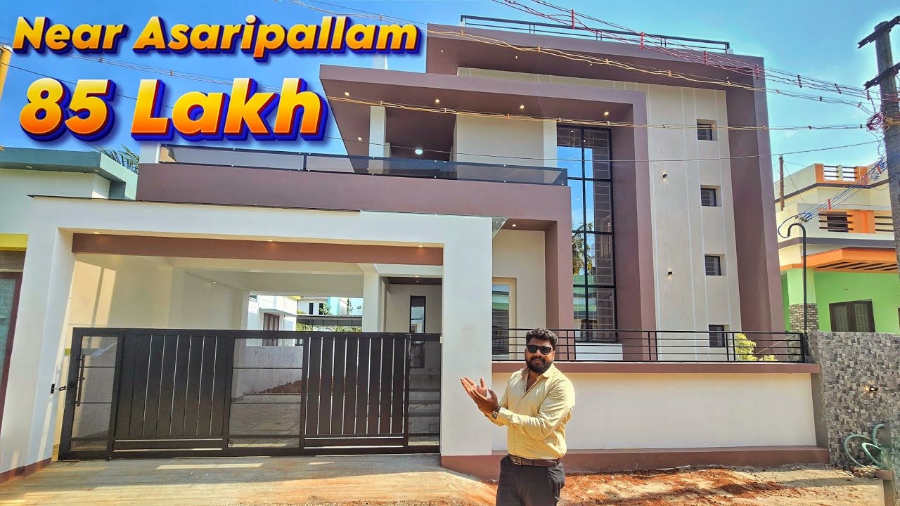 Architecture Luxury House for Sale in Nagercoil Asaripallam | 3.76 Cents Land | 3 Car Parking | 85 L