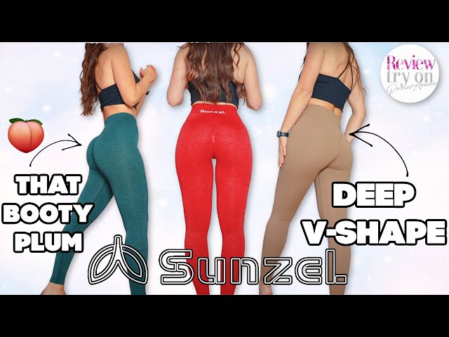 SUNZEL - Deep V-shape Cross Waist & BOOTY Leggings # 