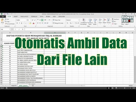 Cara Mengambil Data Dari File Lain secara otomatis (tutorial praktis MS excel)