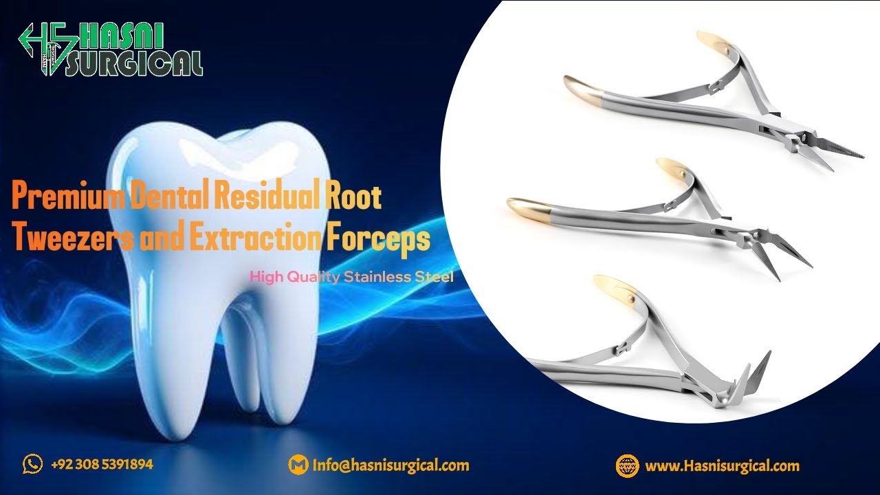 Premium Dental Residual Root Tweezers and Extraction Forceps