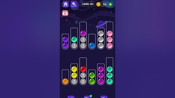 Ball Sort Master Game Level - 101 Without Boosters | Puzzle Games #entertainment #puzzle #games